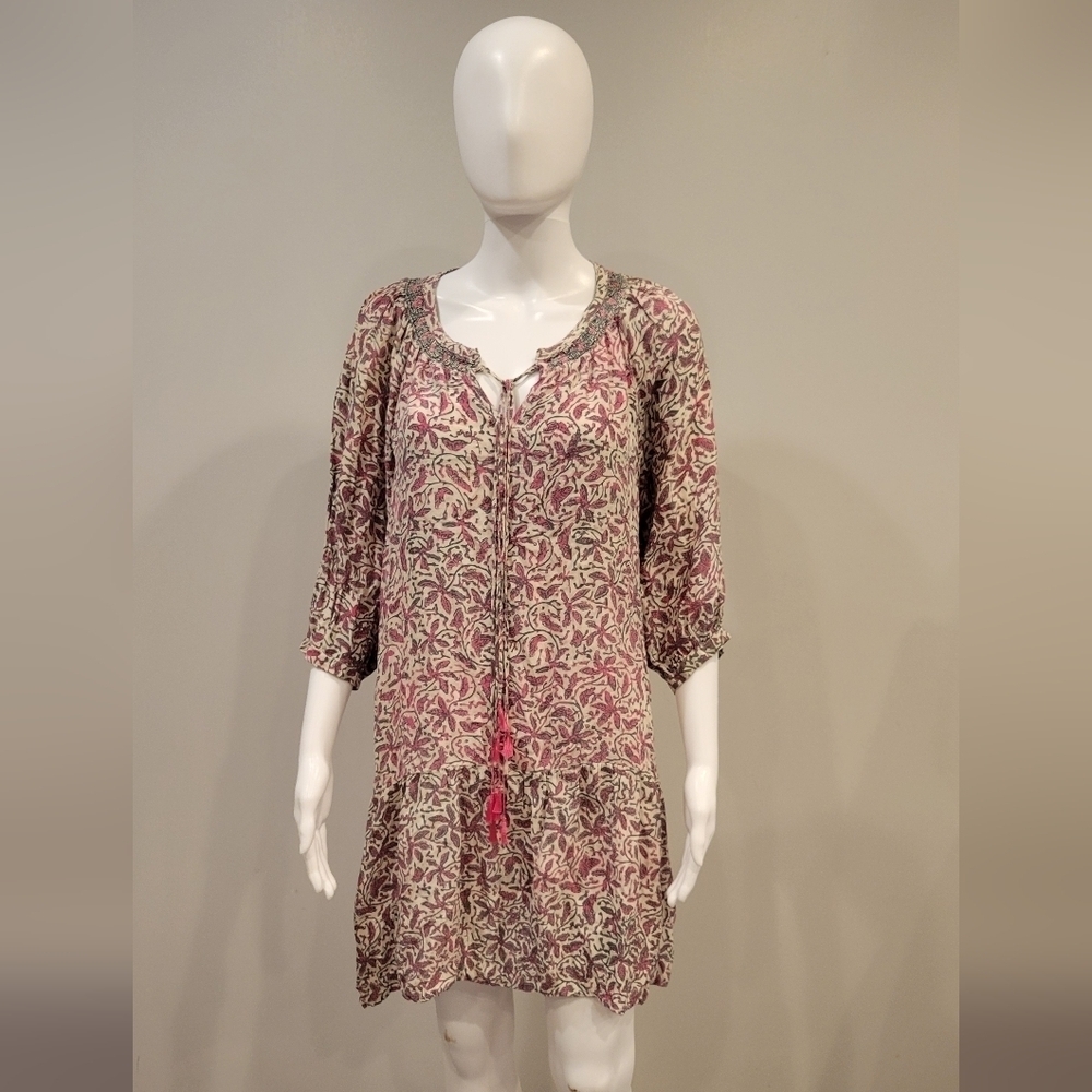 Natalie Martin Silk Stevie Dress Floral Print Size XS/S